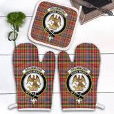 Drummond Of Strathallan Tartan Crest Oven Mitt And Pot Holder (2 Oven Mitts + 1 Pot Holder)